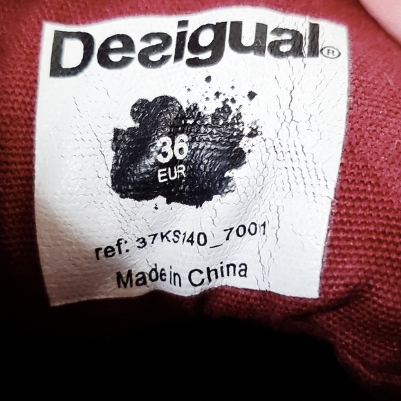 Desigual Patchwork Boho High Top Sneakers Women's Size 36 - Picture 3 of 7